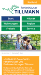 Mobile Screenshot of ferienhaus-tillmann.de