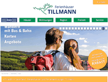 Tablet Screenshot of ferienhaus-tillmann.de